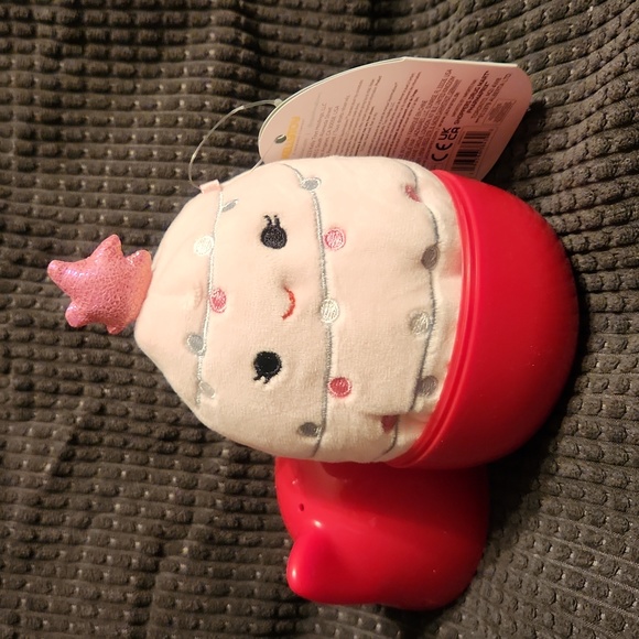 NWT Squishmallows 4" "Garnet" Pink Christmas Tree Mystery Capsule Plush - Picture 1 of 4